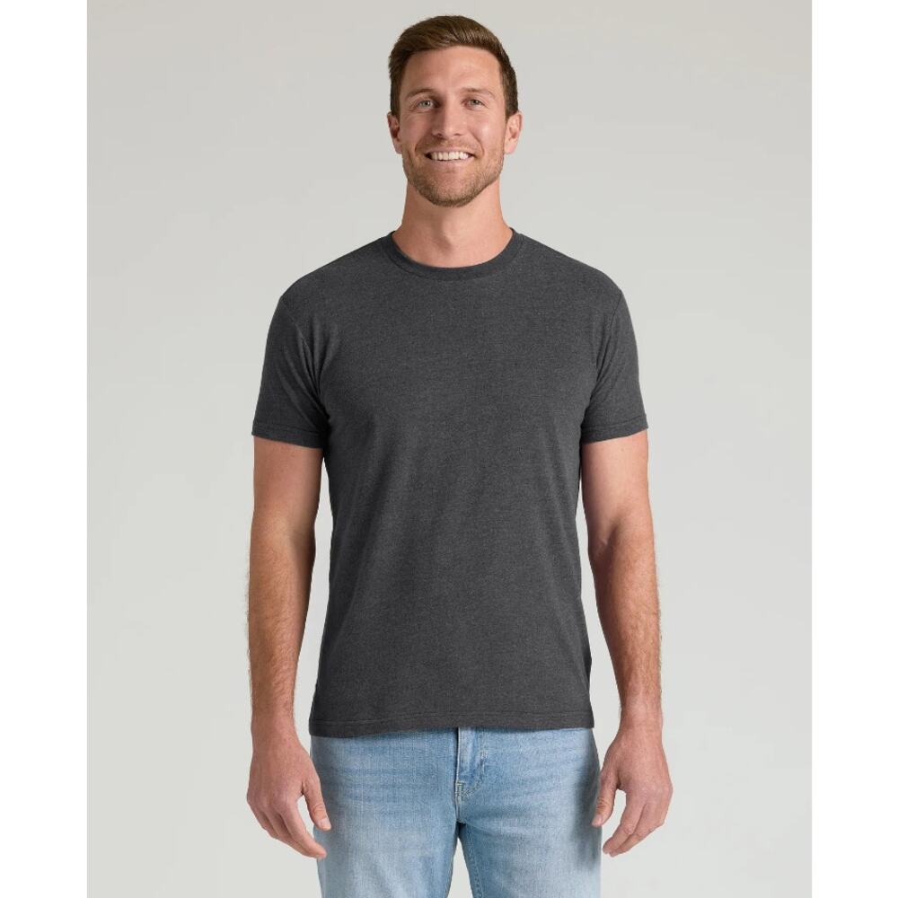 NWT True Classic Carbon Gray Classic Short Sleeve Crew Neck T-Shirt Mens Size XL